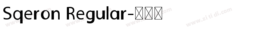Sqeron Regular字体转换